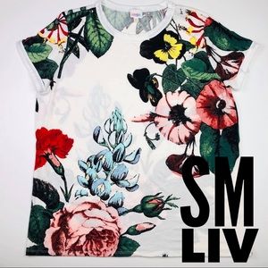 Floral Lularoe Liv Tee